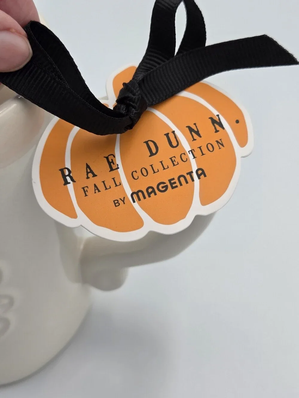 Rae Dunn Cream Cat Mum Mug with Black Mummy Cat Illustration Nwt